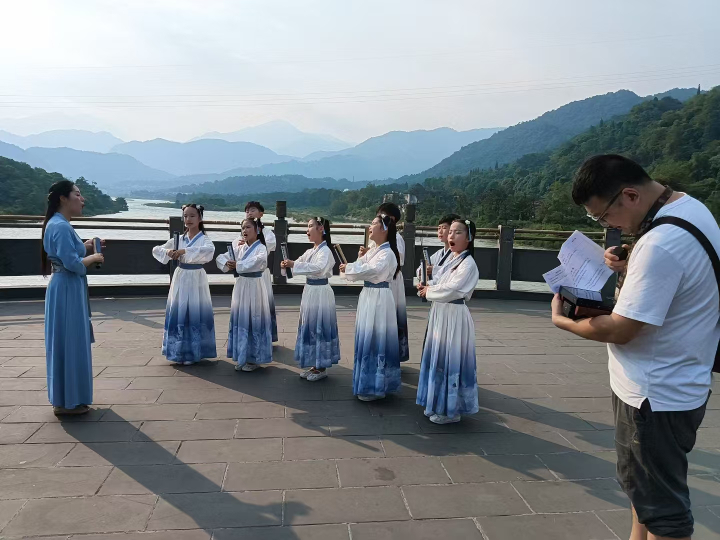 都江堰景区拍摄